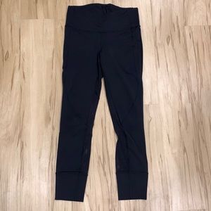 Lululemon leggings with back mesh paneling